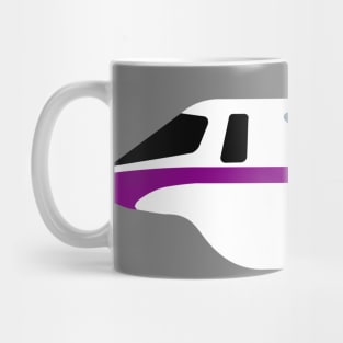 Minimal Monorail Purple Mug